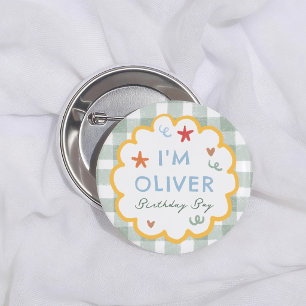 Fun To Be One Colourful 1st Birthday Boy 2 Inch Round Button
