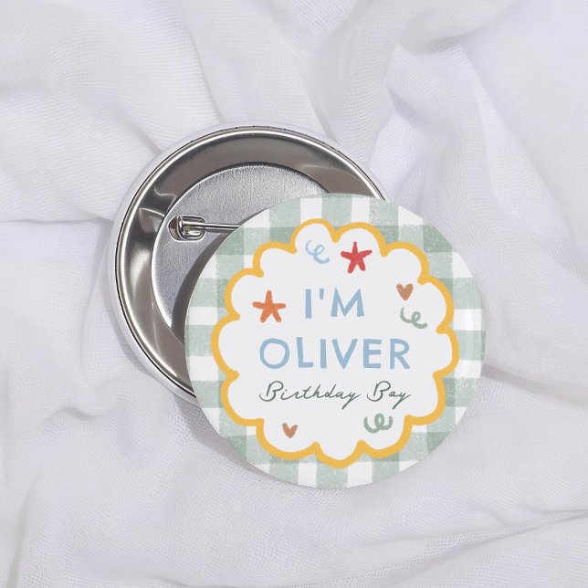Fun To Be One Colourful 1st Birthday Boy 2 Inch Round Button (Creator Uploaded)