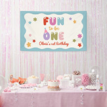 Fun to Be One Daisy Colourful 1st Birthday