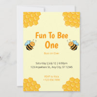 Fun To Bee Bumble Bee Birthday Party