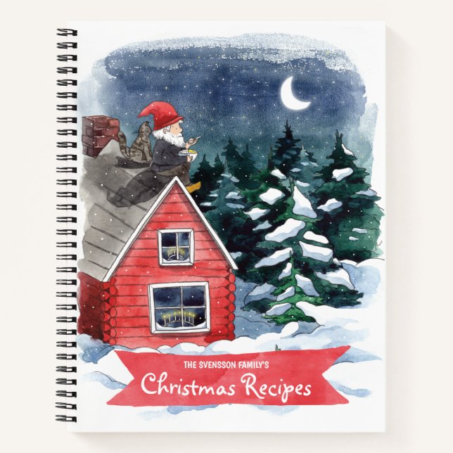 Fun Tomten Swedish Christmas Recipe Book (Front)