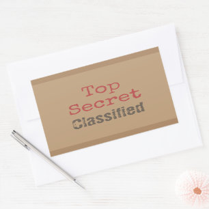 Fun Top Secret Gift Stickers 
