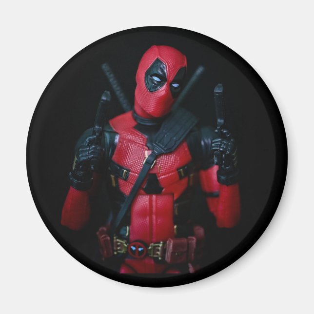 Fun toy photography super hero designed magnet (Front)