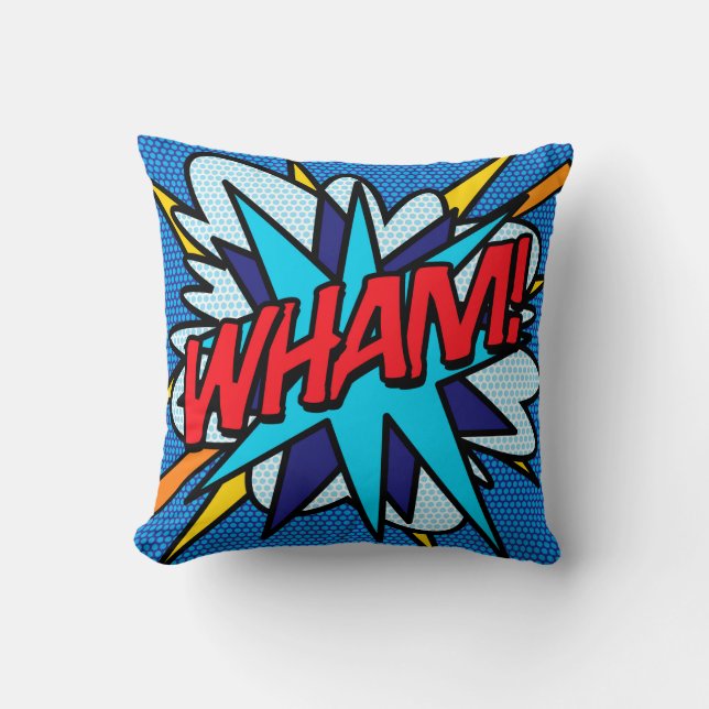 Fun Trendy Typography Modern Throw Pillow (Front)