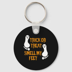 Fun Trick or Treat smell my Feet Halloween Keychain