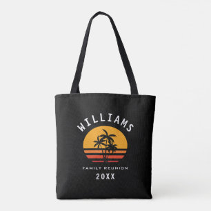 Fun Tropical Beach Family Reunion Summer Vacation Tote Bag