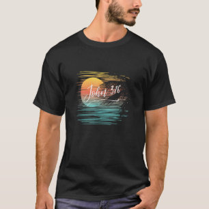 Fun Tropical Beach Vacation Christian Bible Verse  T-Shirt