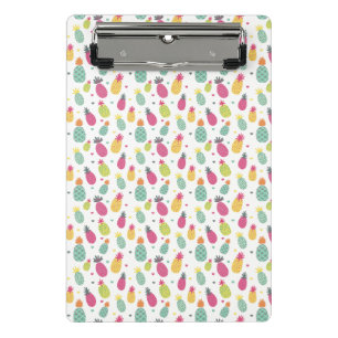 Fun tropical pineapple pattern mini clipboard