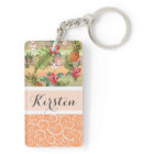 Fun Tropical Pineappy Flower Motif