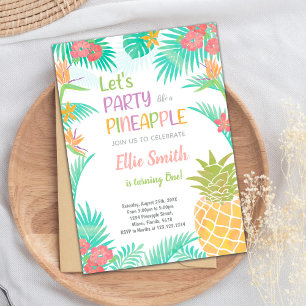 Fun Tropical Summer Party Card for Kids or Adults