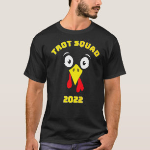 Fun Trot Squad 2022 Turkey Face Thanksgiving Run C T-Shirt