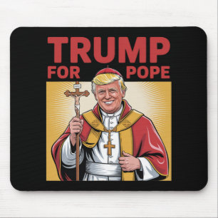 Fun Trump For Pope Gear Catholic Vatican Republica Mouse Pad