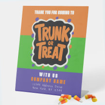 Fun Trunk or Treat Halloween Business Thank You