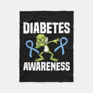 Fun Type 1 Diabetes Kid Boys Girls Diabetic Awaren Fleece Blanket