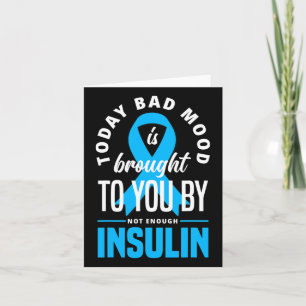 Fun Type One Diabetes T1d Warrior Fun Diabetes  Card