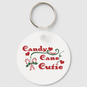 Fun Typography Christmas Keychain