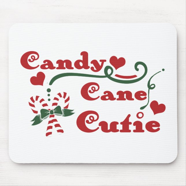 Fun Typography Christmas Mouse Pad (Front)
