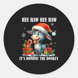 Fun Ugly Christmas Traditions Celebration Funny Ch Classic Round Sticker
