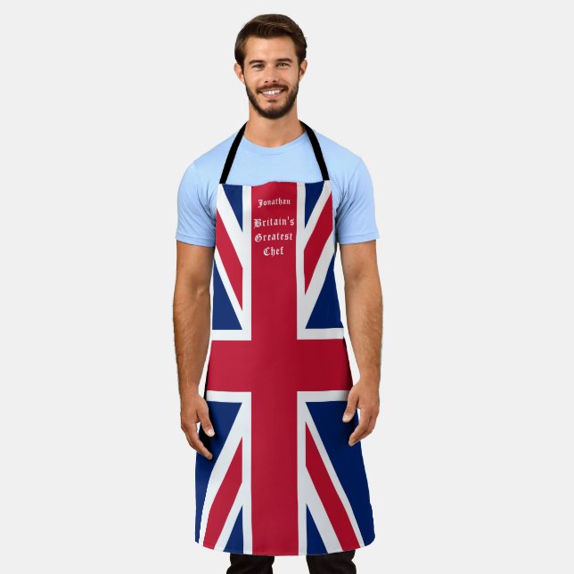 Fun Union Jack Britain's Greatest Chef Apron (Worn)