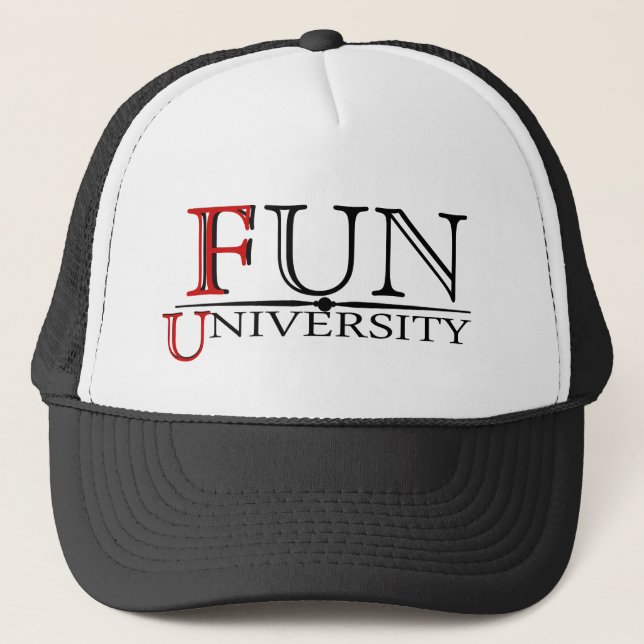 Fun University hidden meaning funny hat (Front)