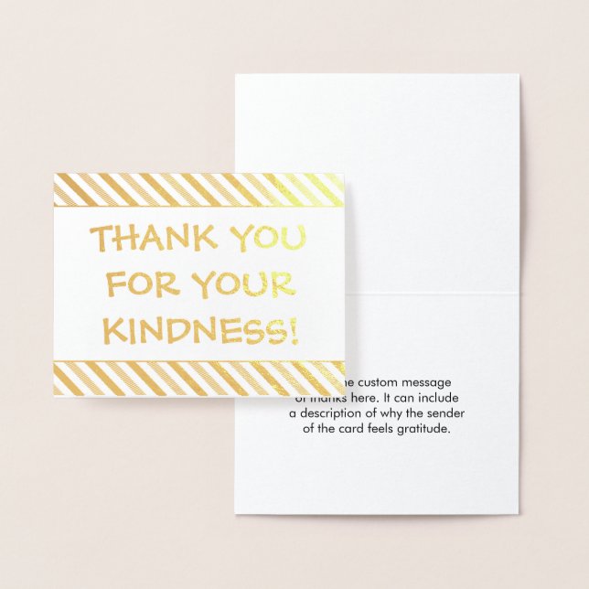 Fun & Upbeat "MERCI FOR Your KINDNESS!" Carte (Affichage)