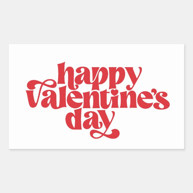 Fun Valentine's Day typography design Sticker (Front)