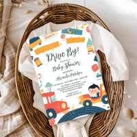 Fun Vehicle Cars Boy Baby Shower