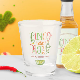 Fun Vibrant Cinco de Mayo Fiesta Party Shot Glass