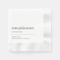 Fun Vietnamese Drinking Phrase Cocktail Napkin 03