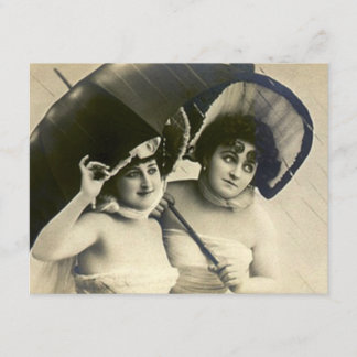 Fun Vintage Bridal Shower Invitation Gals In Rain