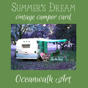 Fun Vintage Camper toute la carte d'occasion