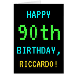 Fun Vintage/Retro Video Game Look 90th Birthday