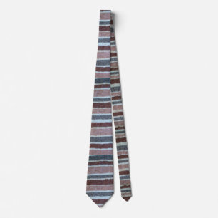 fun vintage style colourful stripes knitted  tie