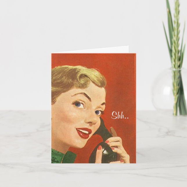 Fun Vintage Surprise Birthday Party Invite Cards (Front)