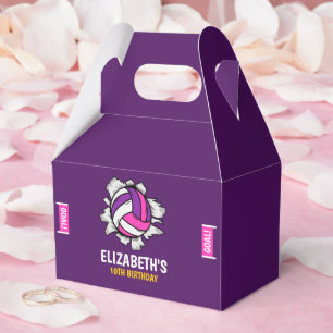 Fun Volleyball Birthday Girl Favor Box