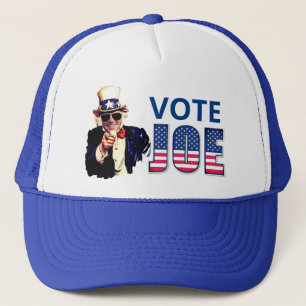 Fun "Vote Joe" Biden as Uncle Sam Trucker Hat