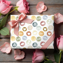 Fun Watercolor Polka Dot Valentine's Day Pattern