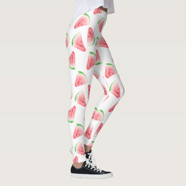 Fun Watermelon Pattern All-Over-Print Leggings (Right)