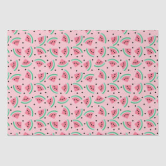 Fun Watermelon Slice Pattern Summer Vibes Tissue Paper