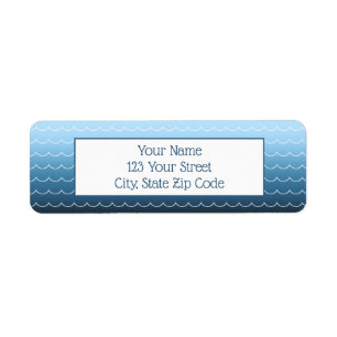 Fun Wave Motif Lumière au dégradé bleu foncé