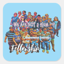 fun we are not a glum lot slogan sticker square26c