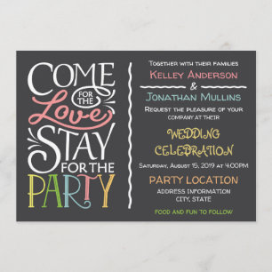 Fun wedding invitation design