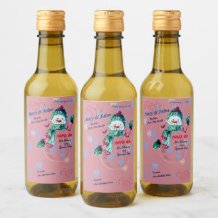 Fun Wedding Mini  Wine Label