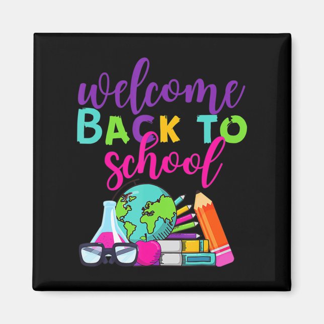 Fun Welcome Back To School  Magnet (Front)