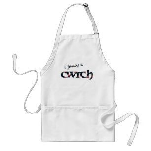 Fun Welsh Cwtch Apron, Floral Standard Apron