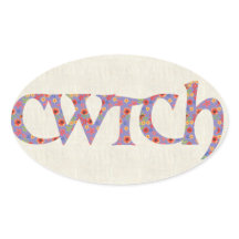 Fun Welsh Cwtch Stickers, Ditzy Flowers