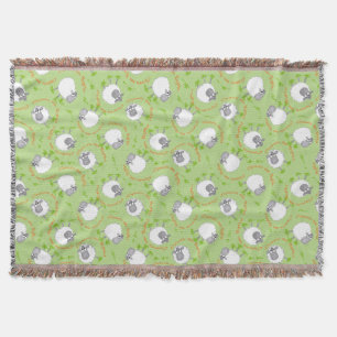 Fun Welsh Sheep Wales Forever Cymru am Byth Throw Blanket
