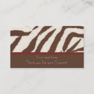 Fun & Whimsical animal print business cards