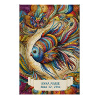 FUN WHIMSICAL COLORFUL TROPICAL FISH for KIDS