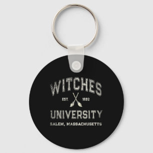 Fun Wiccan Witches University Salem Machusetts Wit Keychain